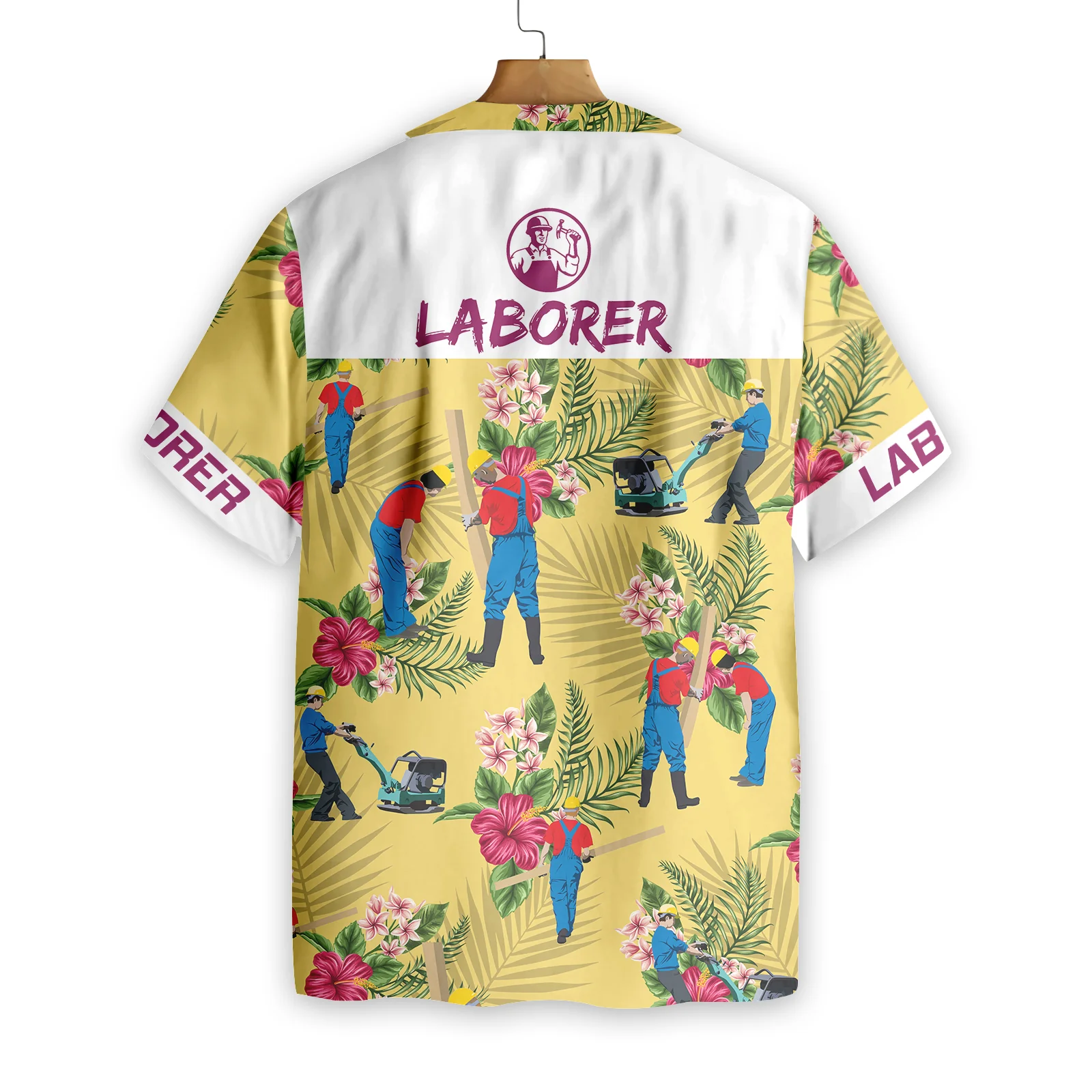 Laborer Hawaiian Shirt Aloha Shirt For Men and Women