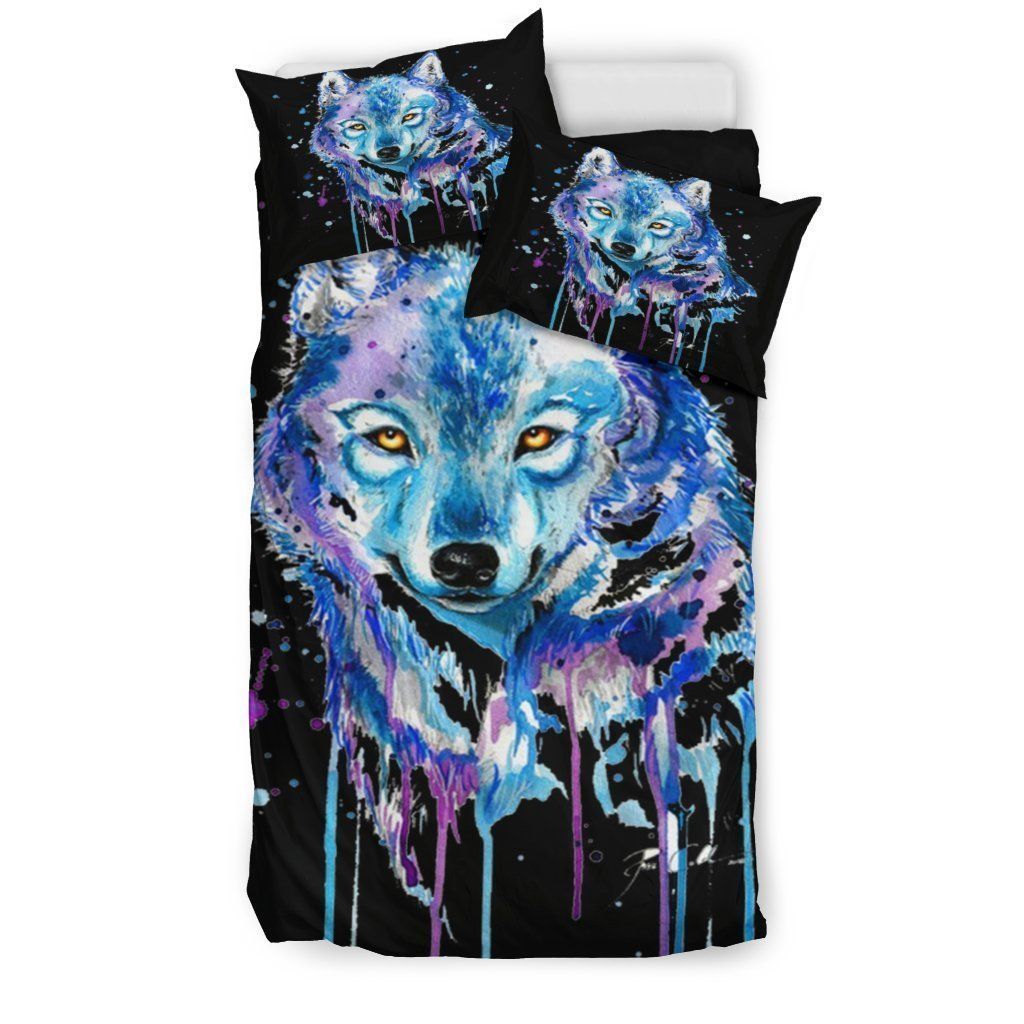 Wolf Lovers Watercolour Bedding Set