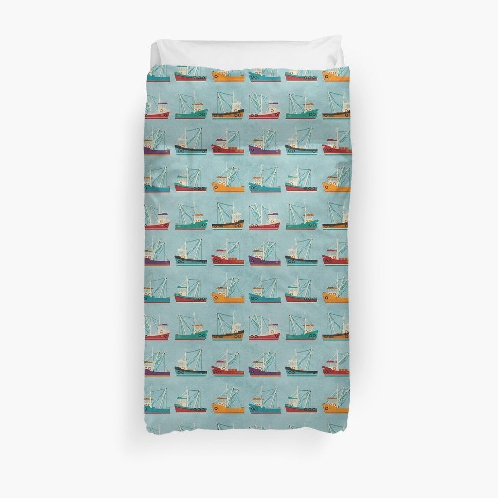 Fishing Trawlers Bedroom Duvet Cover Bedding Sets