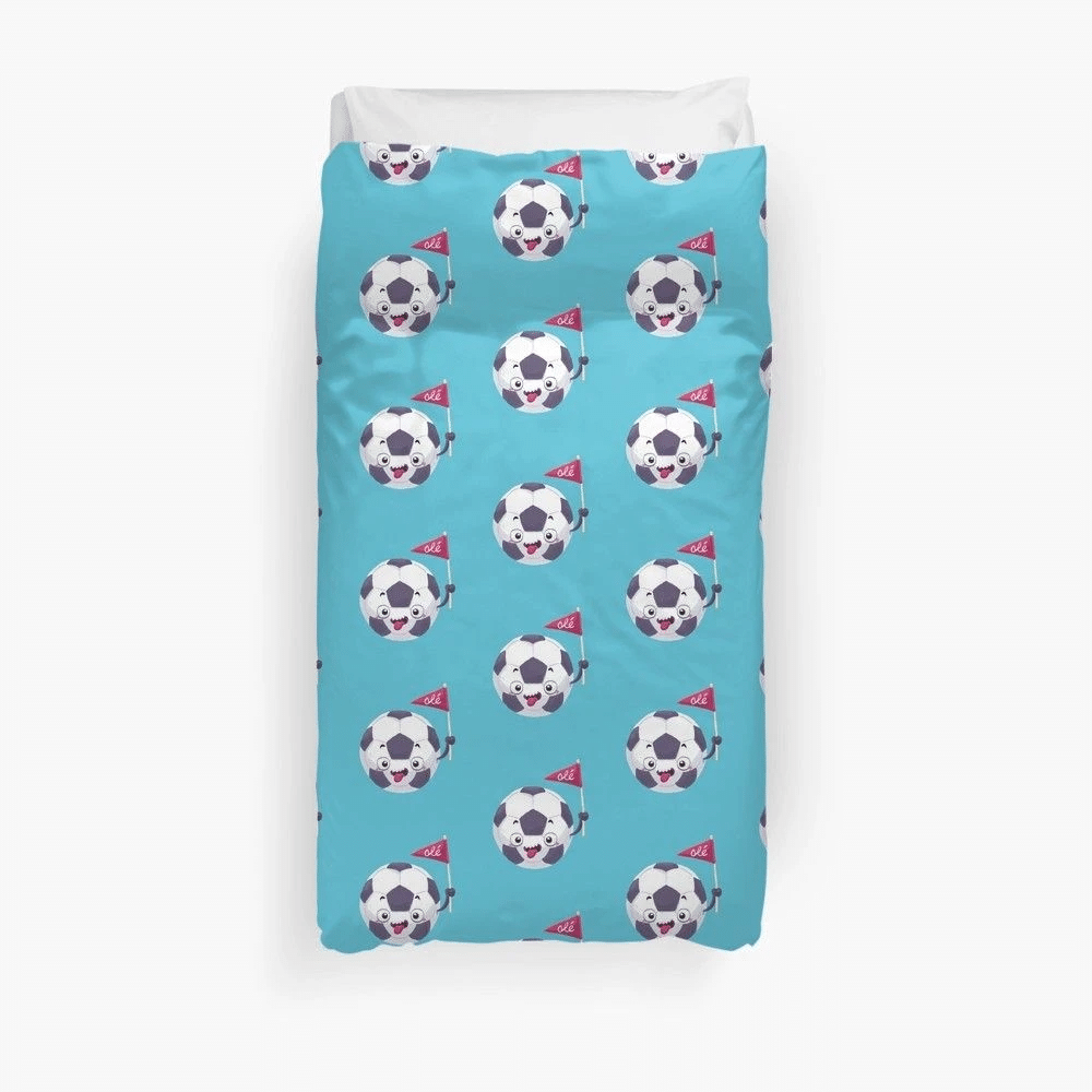 Football Face Bedroom Duvet Cover Bedding Sets