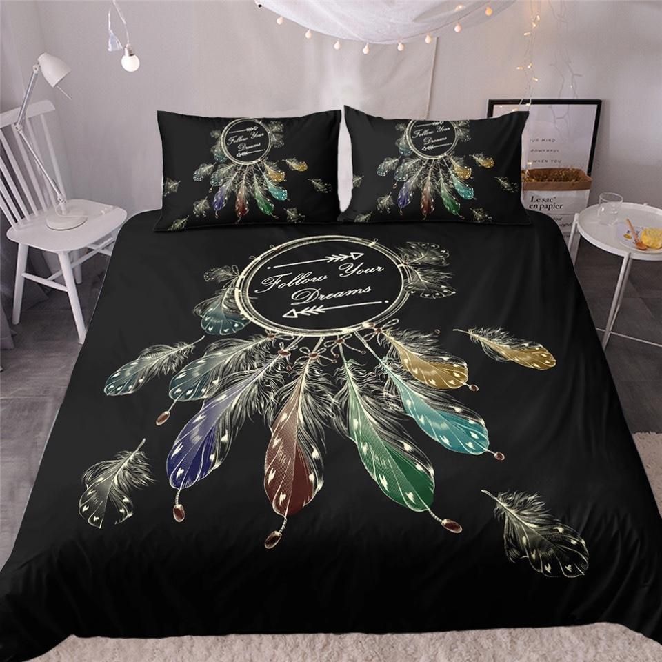 Feather Dreamcatcher Bedroom Duvet Cover Bedding Sets