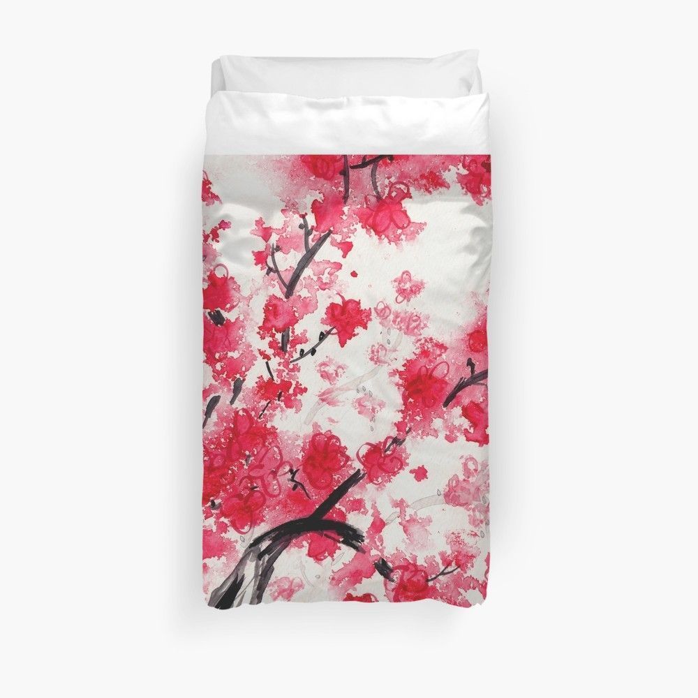 Cherry Blossoms Bedroom Duvet Cover Bedding Sets