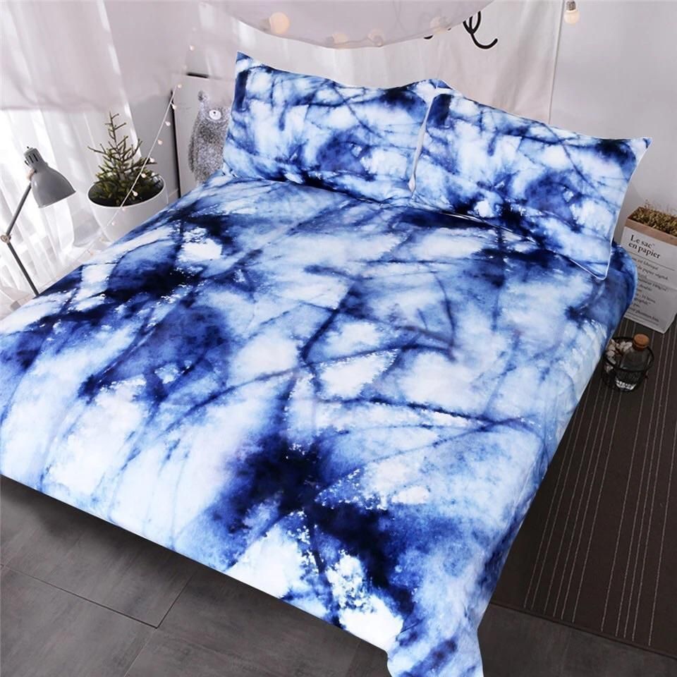 Abstract Cracked Marble Bedding Set