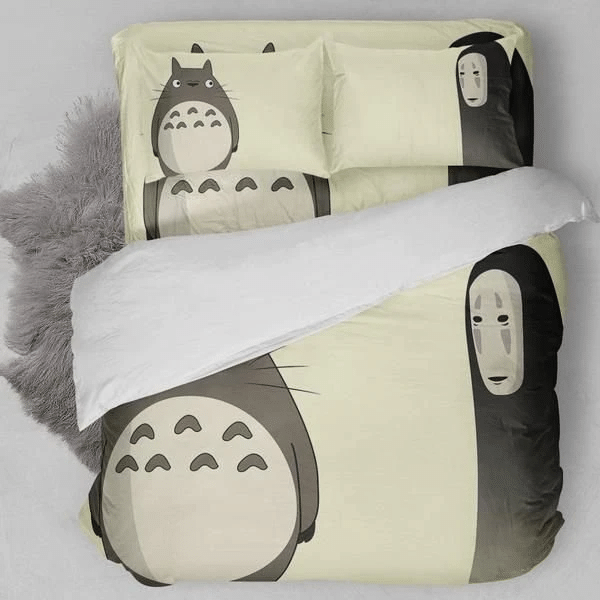 Totoro And No Face Bedding Set