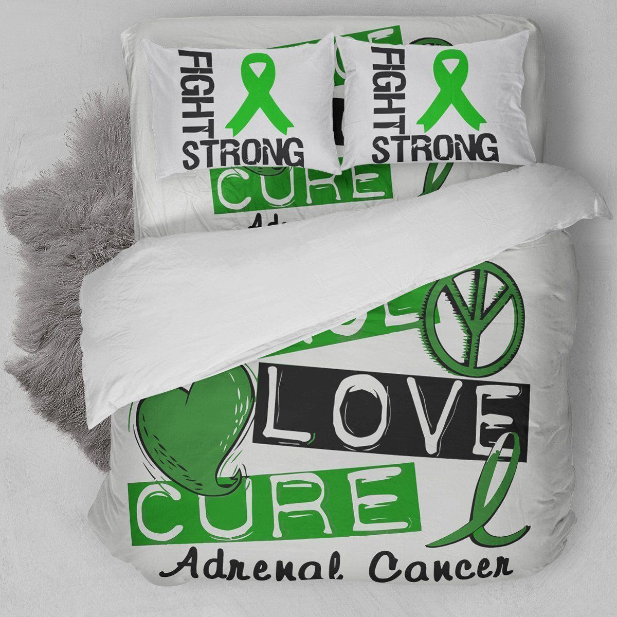 Adrenal Cancer Fighting Bedding Set