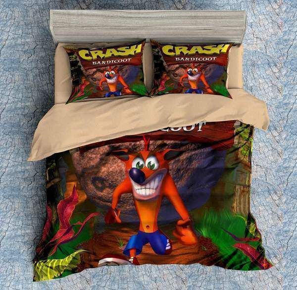 Crash Bandicoot Bedding Set Duvet Cover Hgm1212