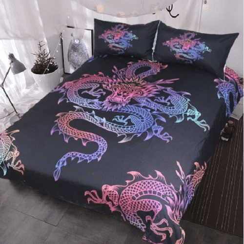 Dragoncolorful Bedroom Duvet Cover Bedding Sets