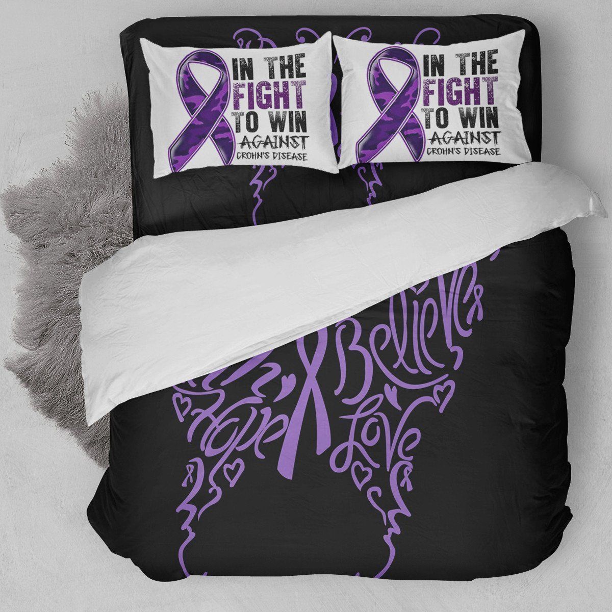 Fight Crohn Disease Bedding Set