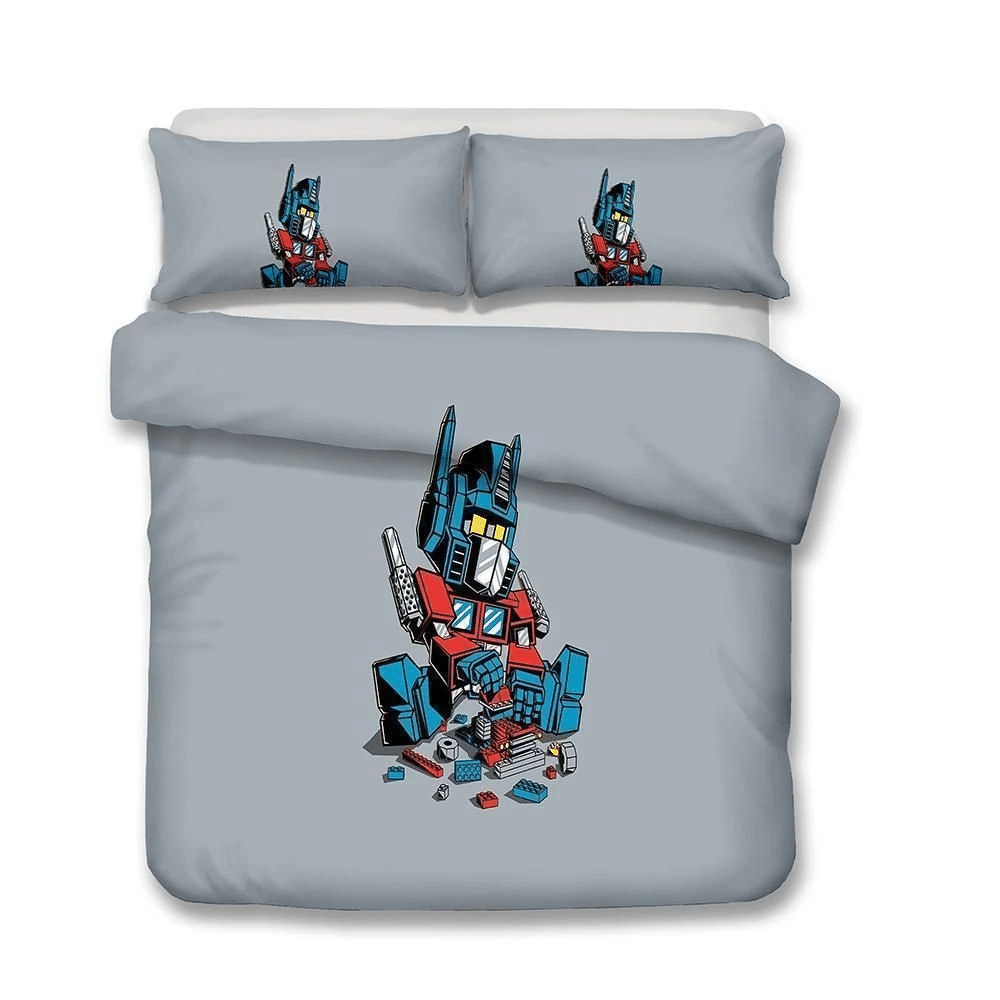 Bedding Robot Transformers Theme Bedding Sets Kids Child Comforter Single Twin Size Bedspreads