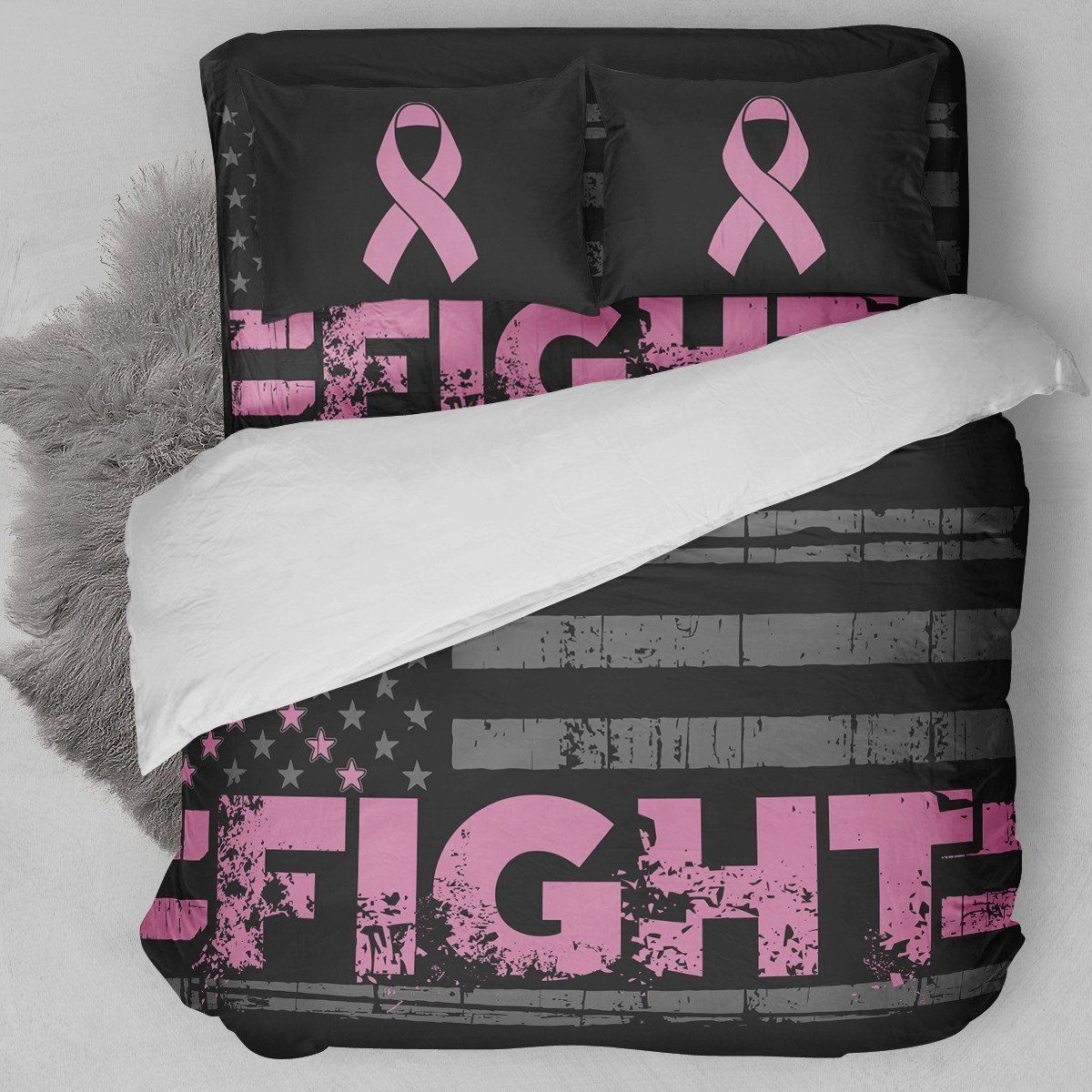 Fight Breast Cancer Bedding Set