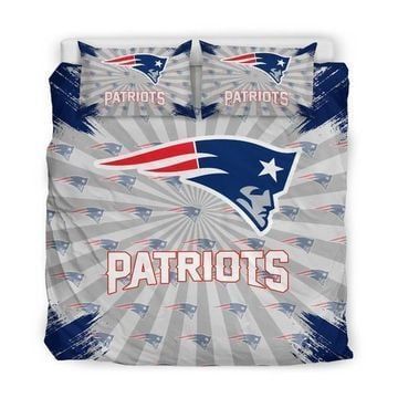 New England Patriots Bedding Sets Duvet Cover Sheet Cover Pillow Cases Luxury Bedroom Sets