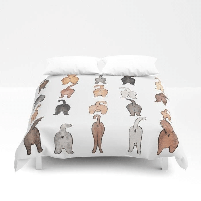 3D Cat Butts Duvet Cover Bedding Sets
