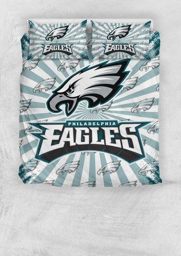 Philadelphia Eagles NFL Bedding Sets Duvet Cover Sheet Cover Pillow Cases Luxury Bedroom Sets