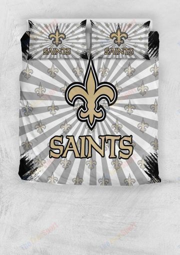 New Orleans Saints NFL Bedding Sets Duvet Cover Sheet Cover Pillow Cases Luxury Bedroom Sets