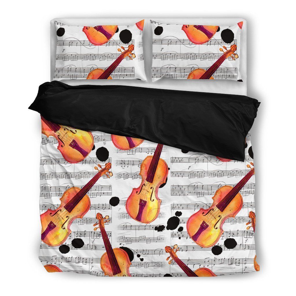 Violin(Black) Bedroom Duvet Cover Bedding Sets
