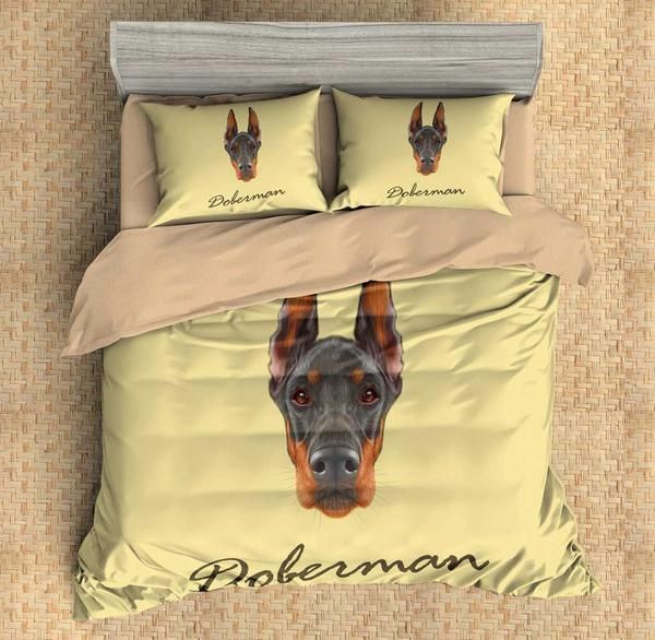 Doberman Bedding Set Duvet Cover Hgm1417