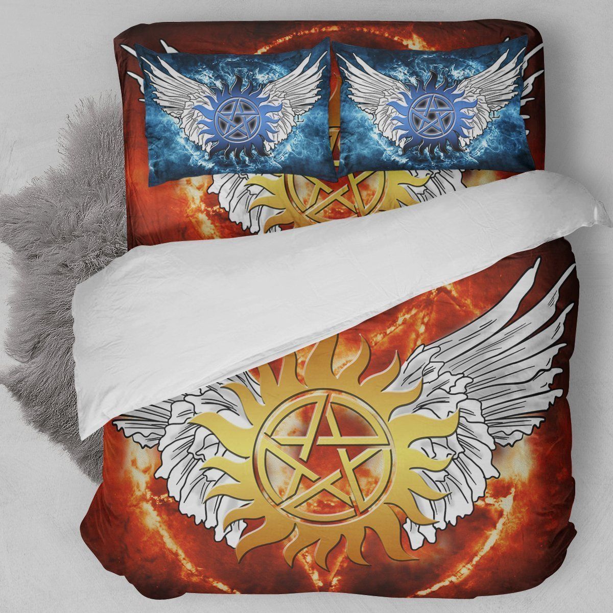 Supernatural Symbol Artwork Bedding Set