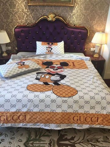 Gucci Mickey Mouse Cute Style 11 Bedding Sets s Luxury Bedroom Sets