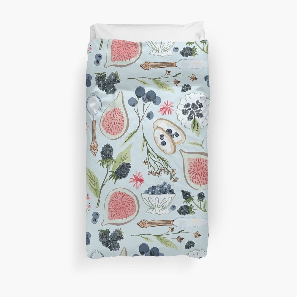 Blueberry Breakfast Bedroom Duvet Cover Bedding Sets