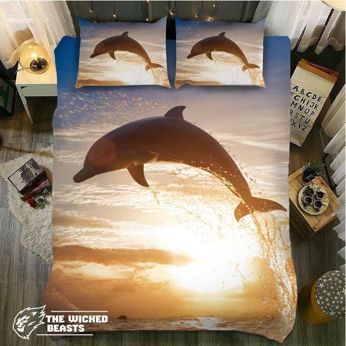 Unset Dolphin Bedroom Duvet Cover Bedding Sets