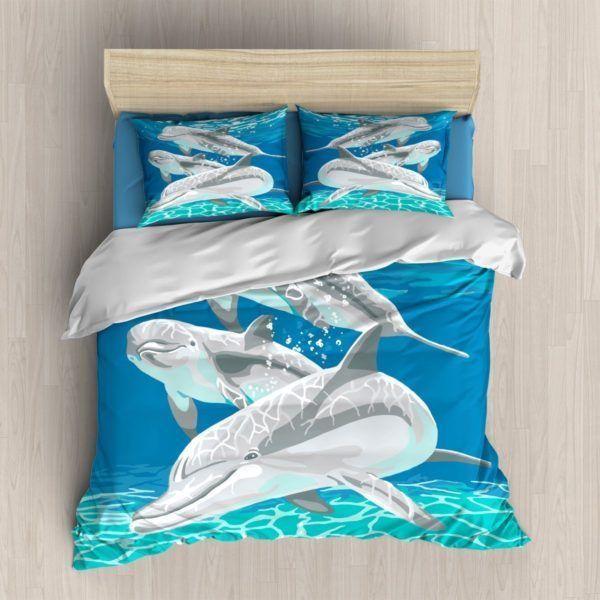 Dolphin Under The Sea Bedding