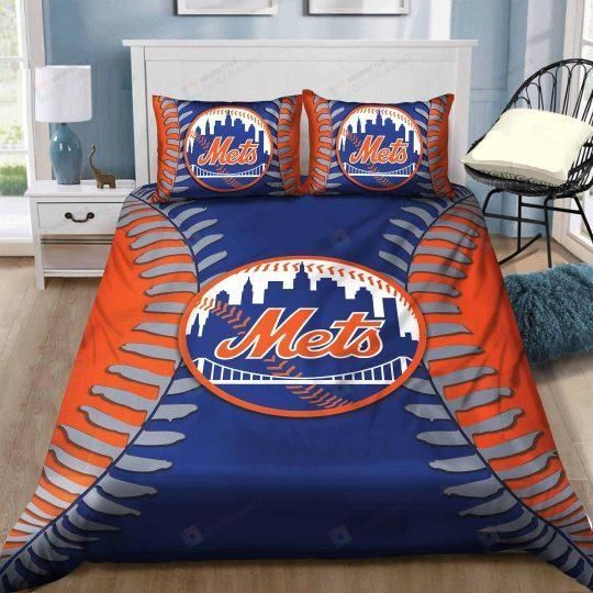 New York Mets B Bedding Set Duvet Cover Pillow Cases