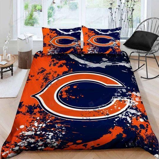 Chicago Bears Logo D Duvet Cover Bedding Set