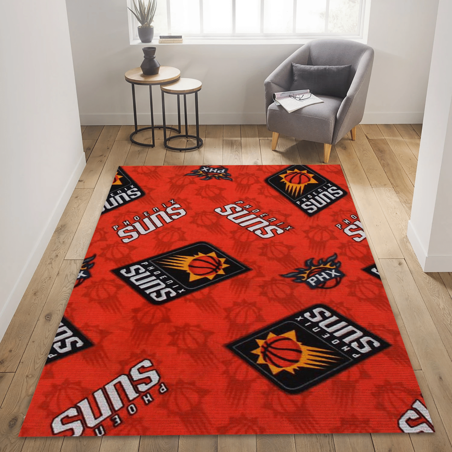 Phoenix Suns Patterns Area Rug Carpet, Bedroom Rug - Christmas Gift US Decor - Indoor Outdoor Rugs