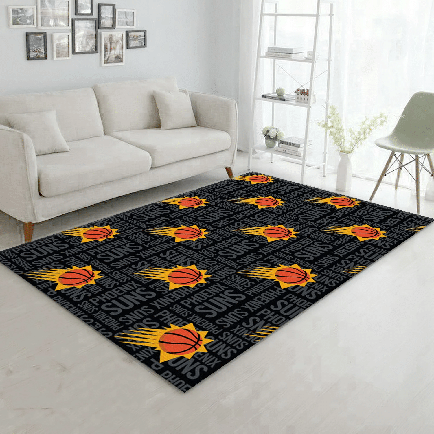 Phoenix Suns Patterns 1 Reangle Area Rug, Living Room Rug - Home US Decor - Indoor Outdoor Rugs