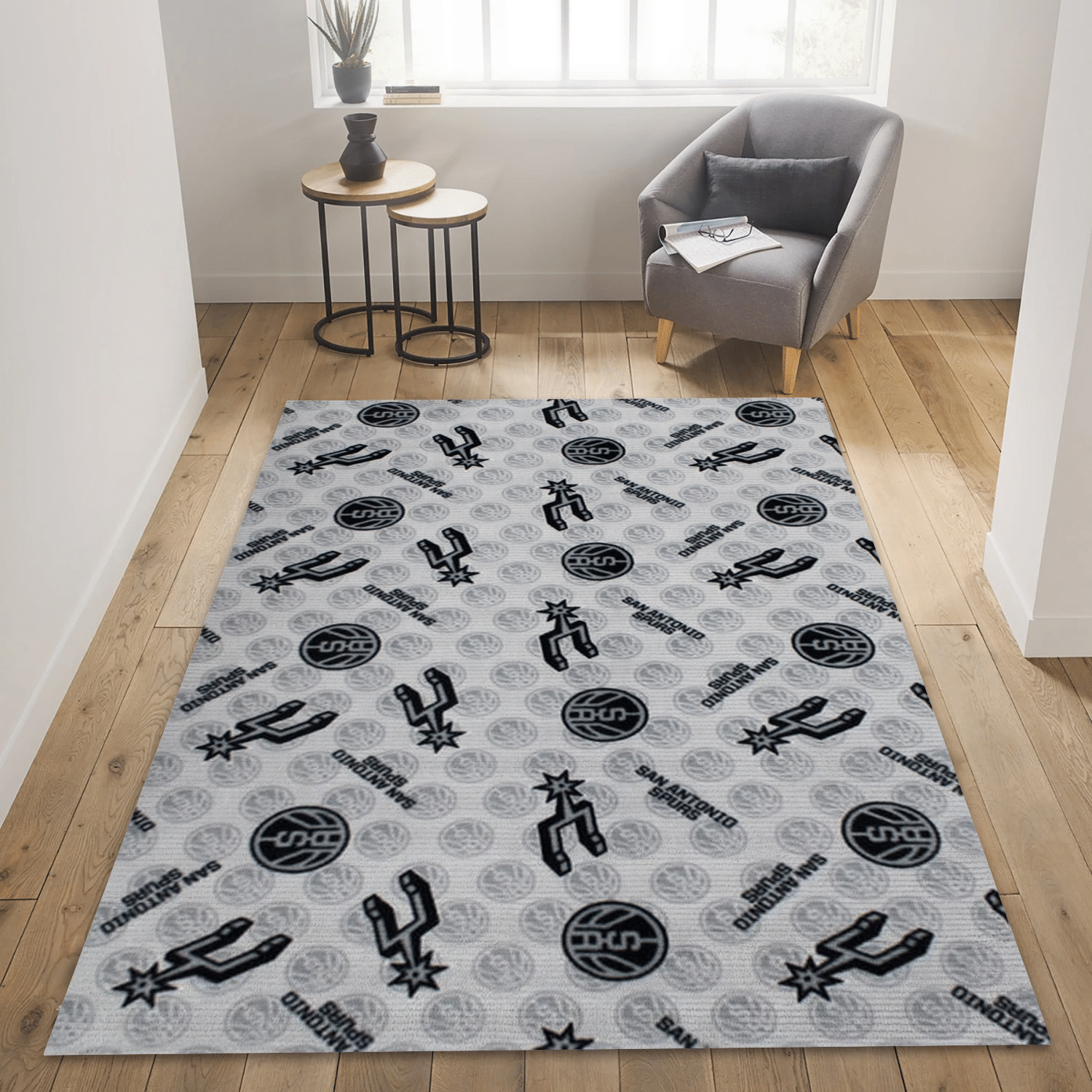 San Antonio Spur Patterns 2 NBA Area Rug, Bedroom Rug - Family Gift US Decor - Indoor Outdoor Rugs