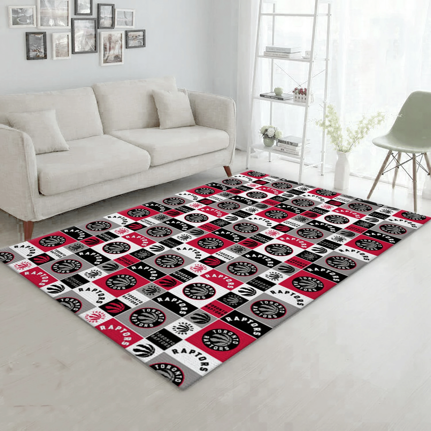 Toronto Raptors Patterns Team Logos Area Rug, Living Room Rug - US Gift Decor - Indoor Outdoor Rugs