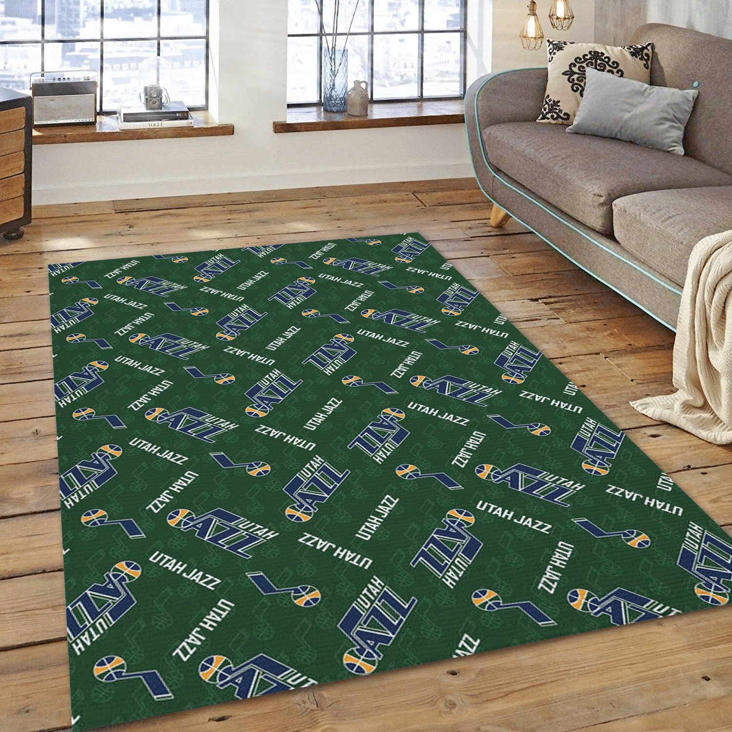 Utah Jazz Patterns 3 NBA Area Rug, Bedroom Rug - Family Gift US Decor - Indoor Outdoor Rugs