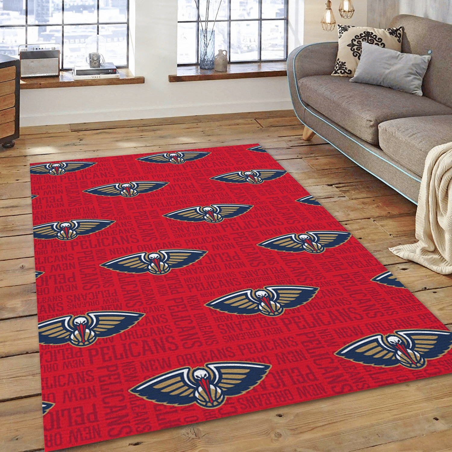 New Orleans Pelicans Patterns NBA Area Rug For Christmas, Living Room Rug - Christmas Gift US Decor - Indoor Outdoor Rugs