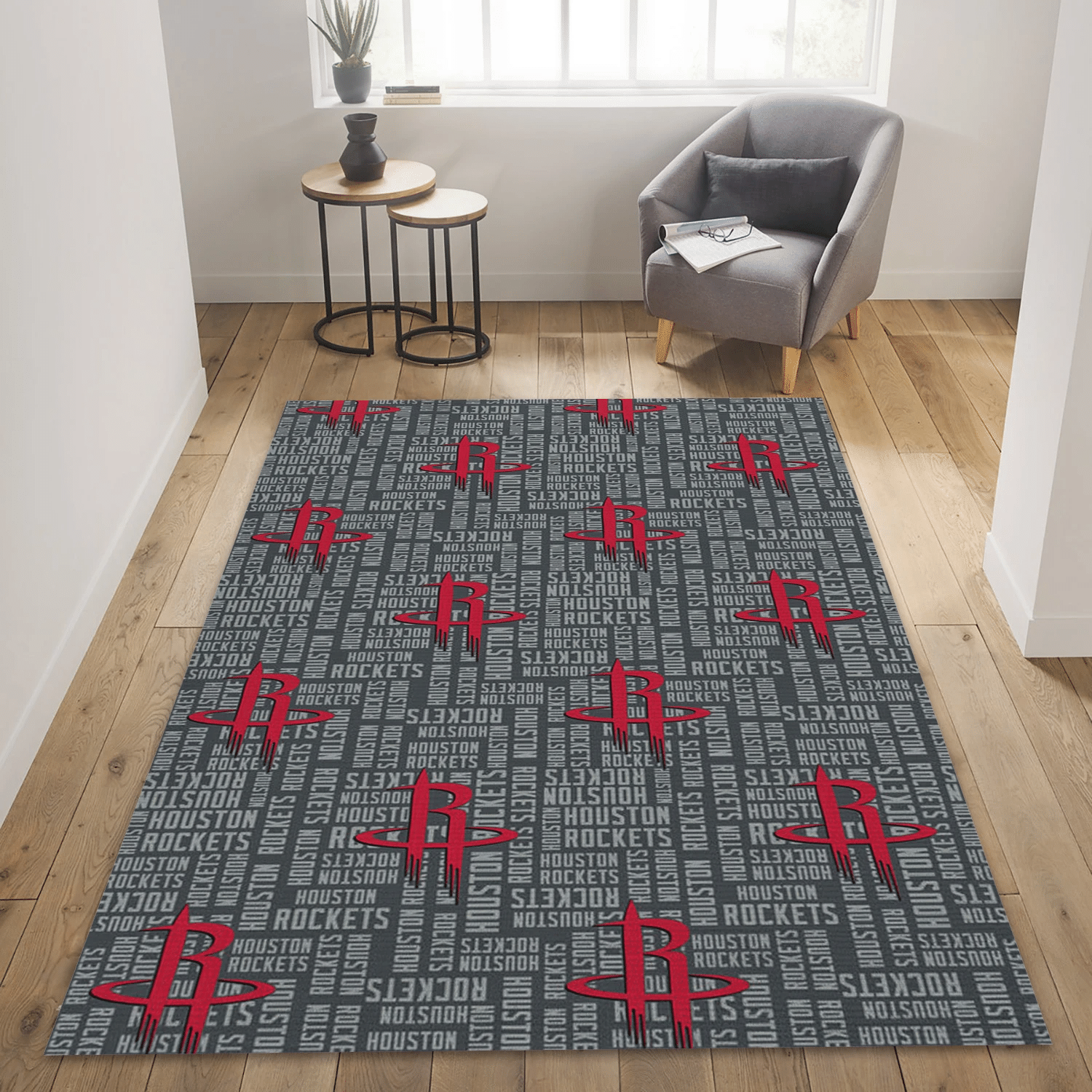 Houston Rockets Patterns NBA Area Rug, Living Room Rug - Christmas Gift US Decor - Indoor Outdoor Rugs