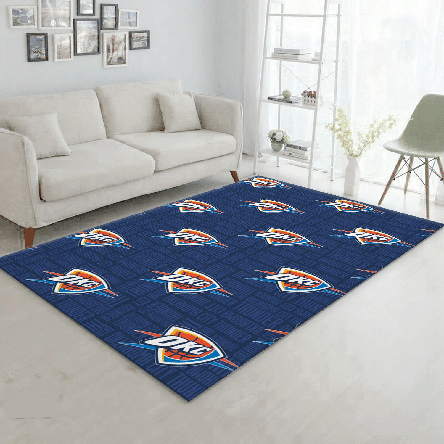 Oklahoma City Thunder Patterns 2 Area Rug Carpet, Bedroom Rug - Home US Decor - Indoor Outdoor Rugs