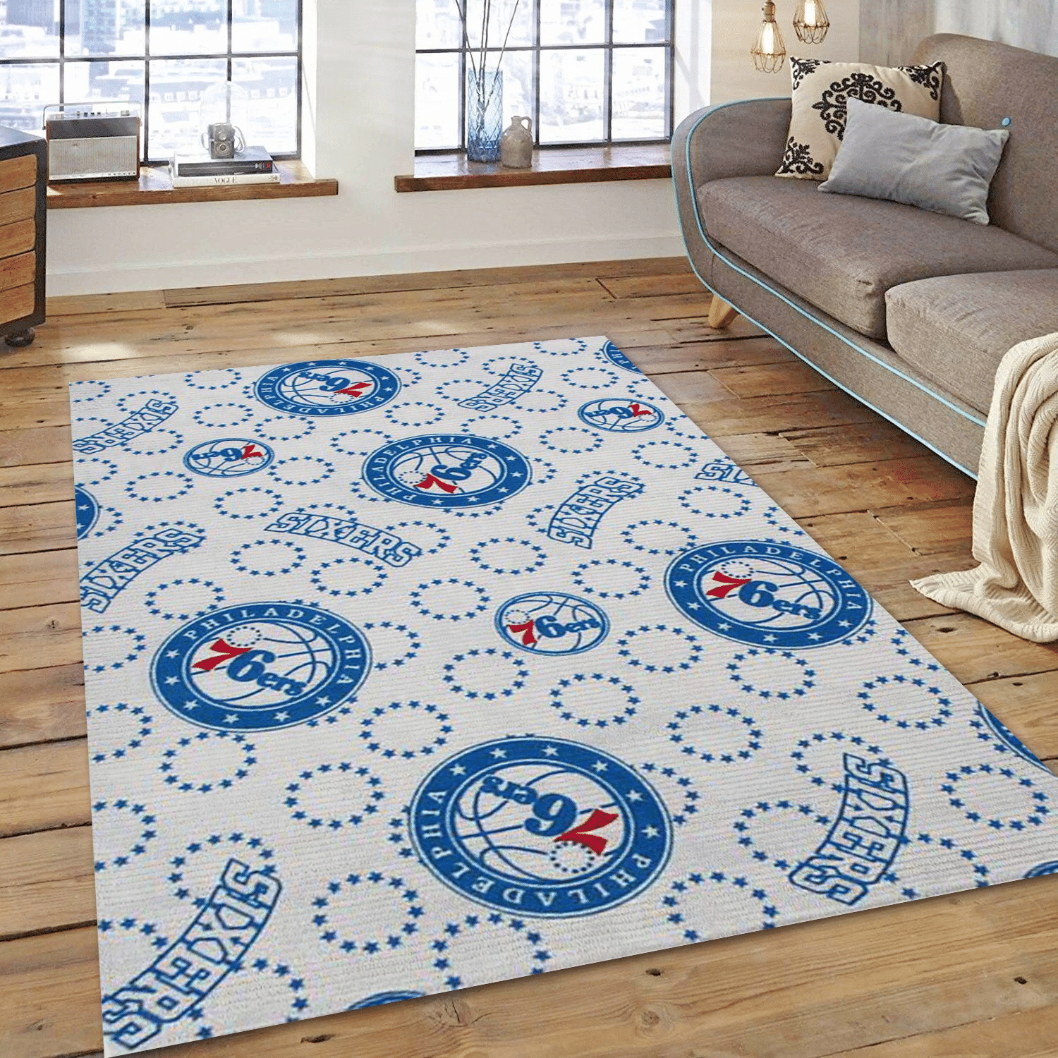 Philadelphia 76ers Patterns 2 Area Rug Carpet, Bedroom Rug - Family Gift US Decor - Indoor Outdoor Rugs