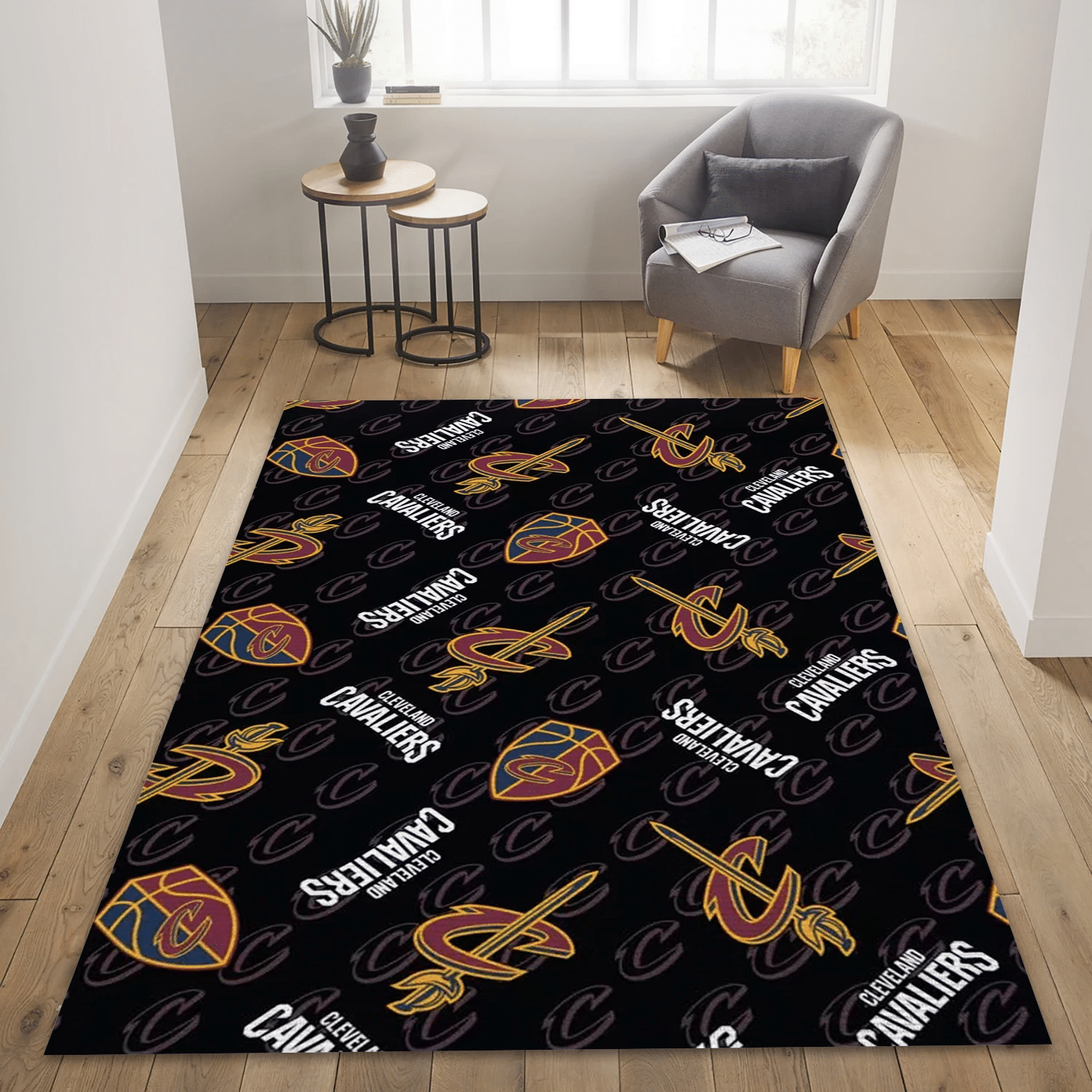 Cleveland Cavaliers 14 Reangle Area Rug, Bedroom Rug - Christmas Gift US Decor - Indoor Outdoor Rugs