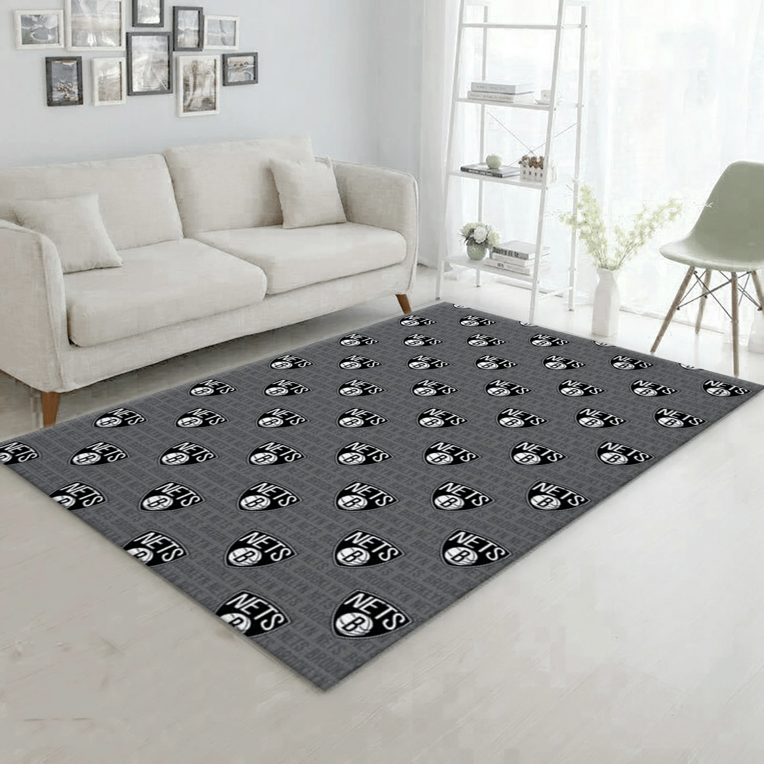 Brooklyn Nets Patterns 2 Reangle Area Rug, Living Room Rug - Christmas Gift US Decor - Indoor Outdoor Rugs