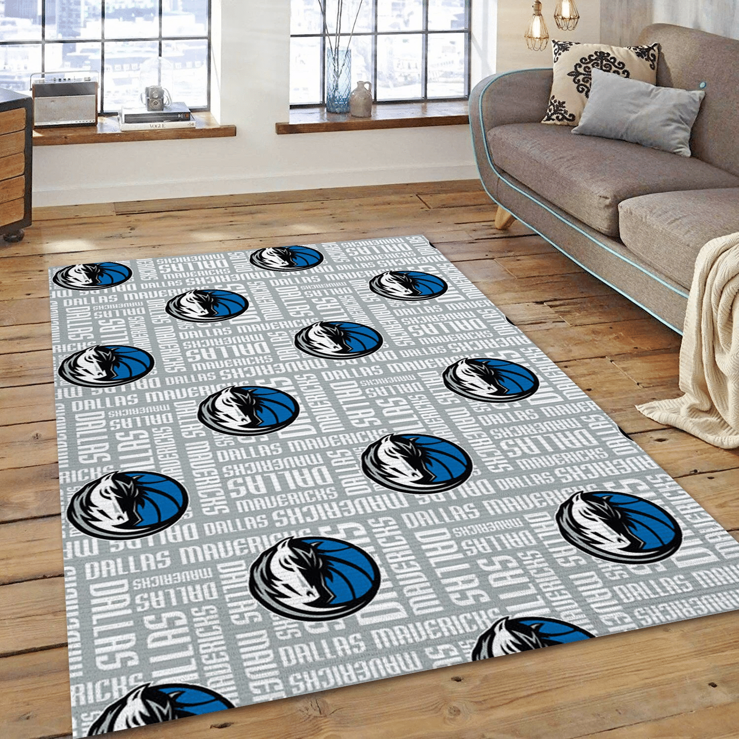 Dallas Mavericks Patterns NBA Area Rug For Christmas, Living Room Rug - Home Decor - Indoor Outdoor Rugs