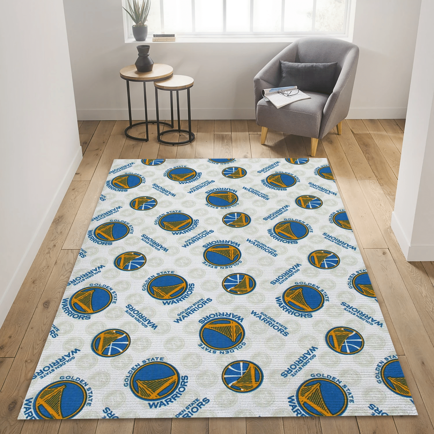 Golden State Warriors Patterns 3 Area Rug Carpet, Living Room Rug - Home Decor - Indoor Outdoor Rugs