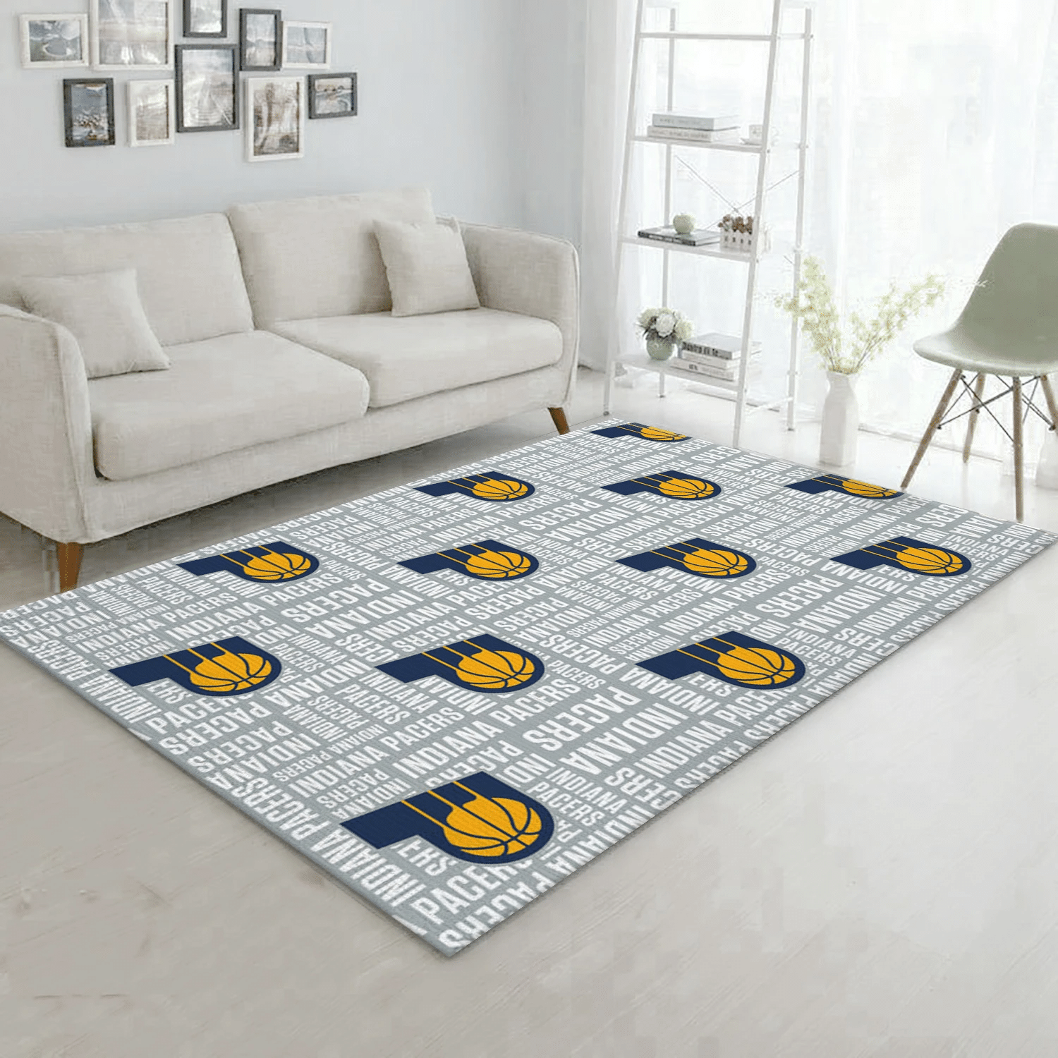 Indiana Pacers Patterns NBA Area Rug, Bedroom Rug - Christmas Gift US Decor - Indoor Outdoor Rugs