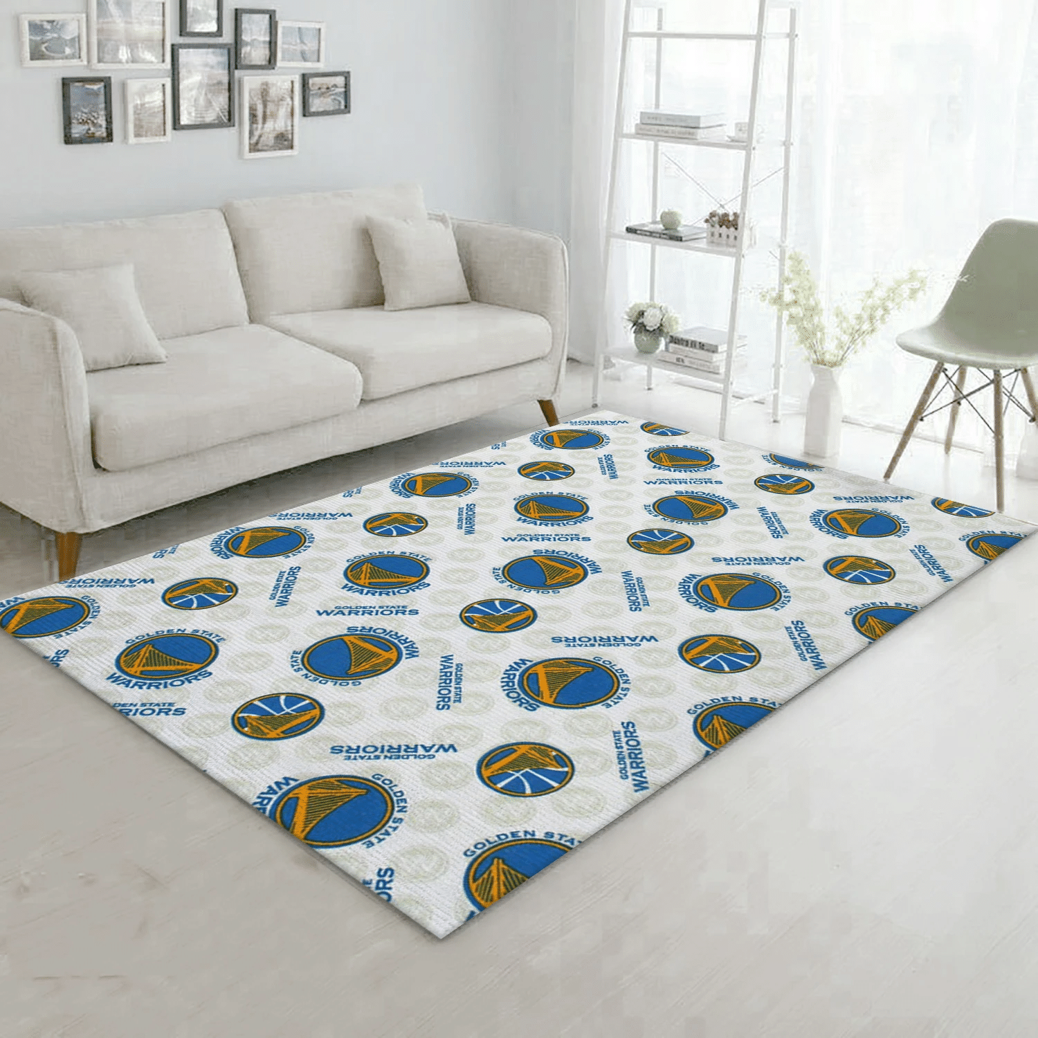 Golden State Warriors Patterns 3 Area Rug Carpet, Living Room Rug - Home Decor - Indoor Outdoor Rugs