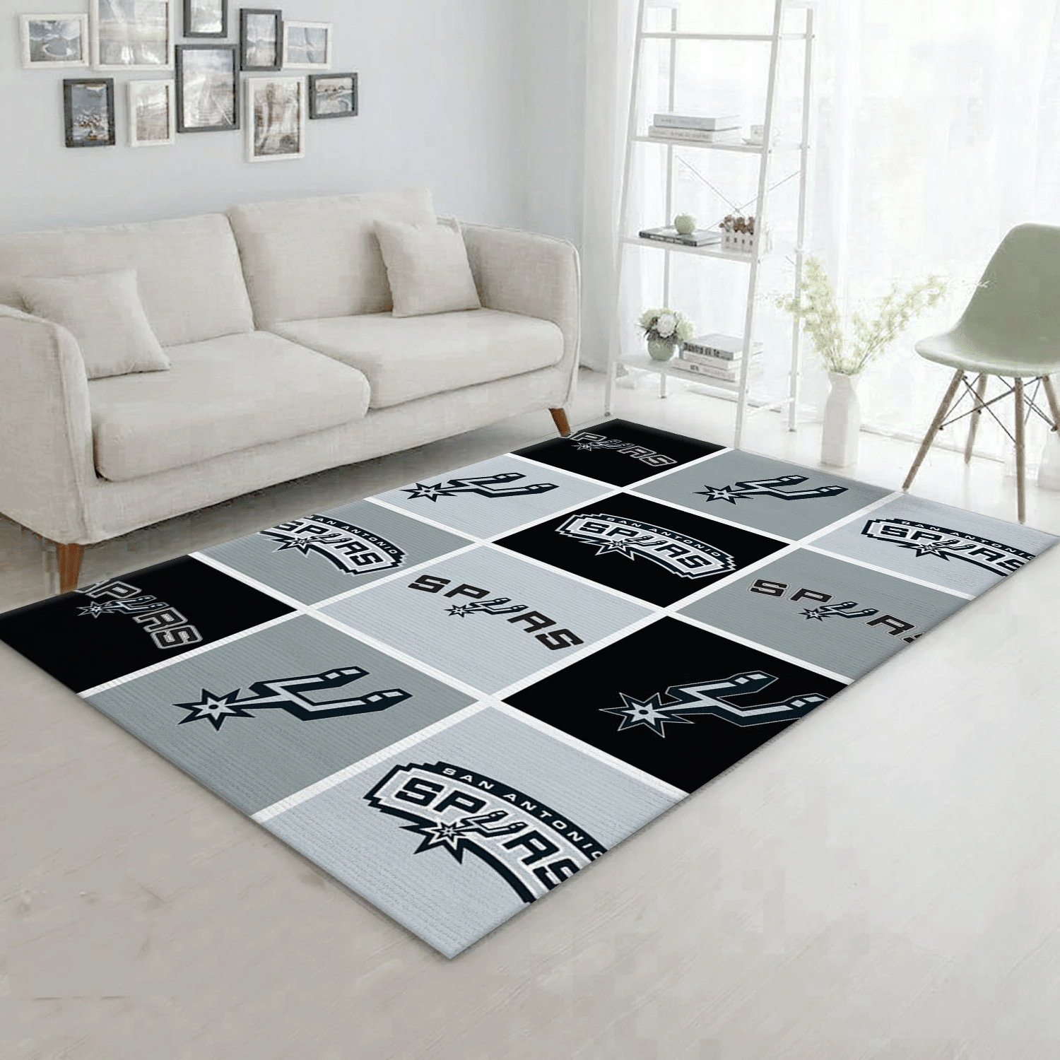 San Antonio Spur Patterns 1 NBA Area Rug For Christmas, Living Room Rug - Home Decor - Indoor Outdoor Rugs