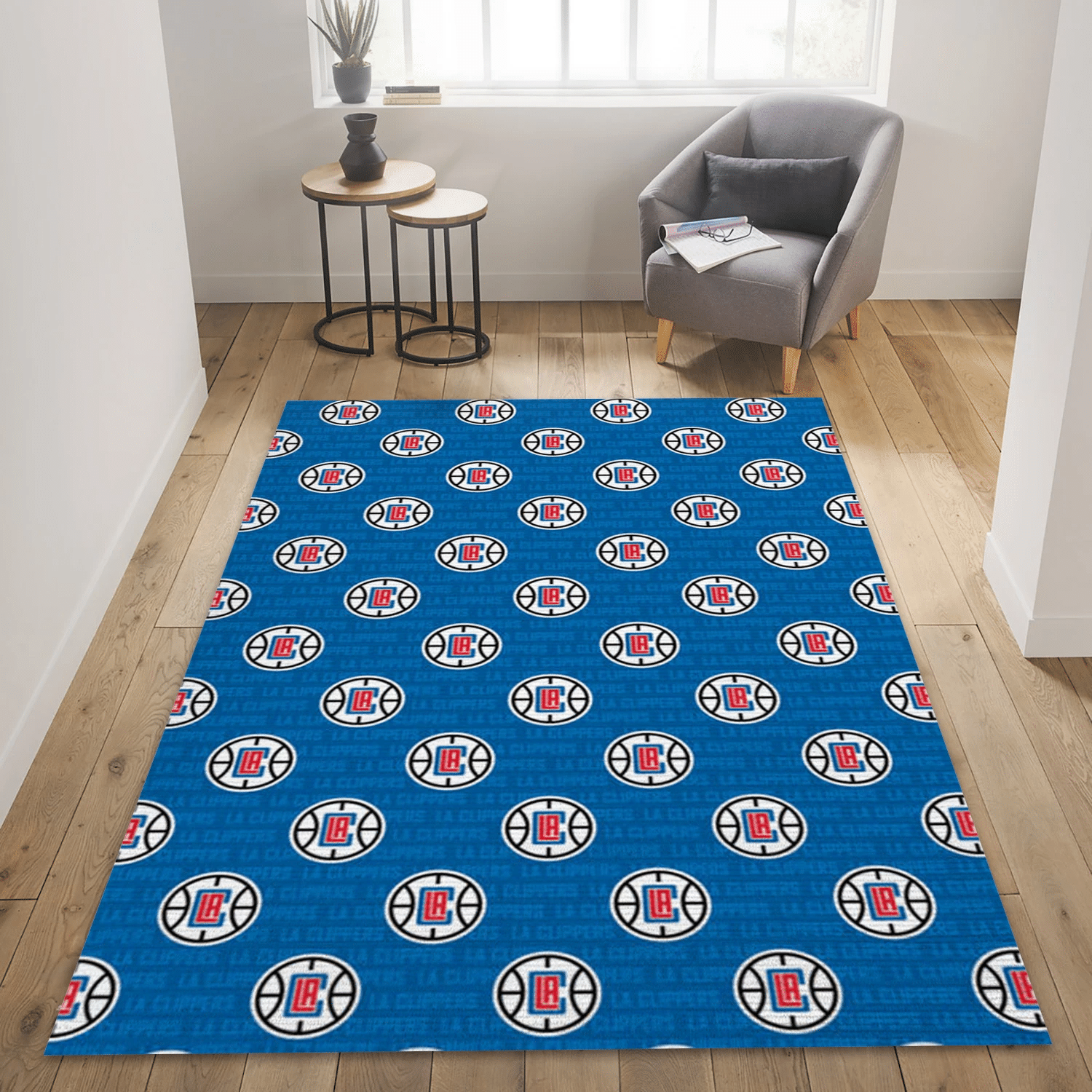 Los Angeles Clippers Patterns 3 Reangle Area Rug, Bedroom Rug - Family Gift US Decor - Indoor Outdoor Rugs