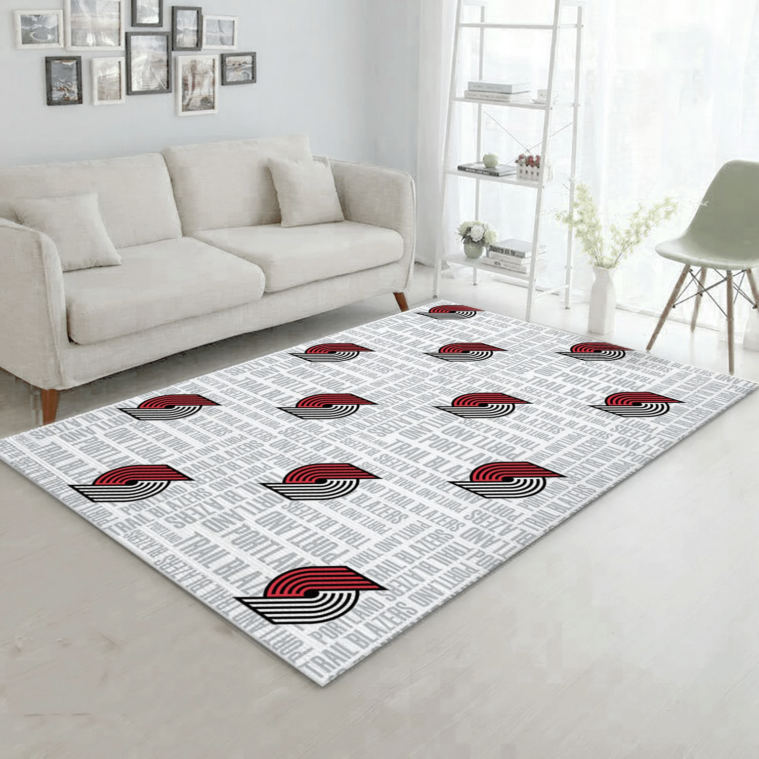 Portland Trailblazers Patterns NBA Area Rug, Bedroom Rug - US Gift Decor - Indoor Outdoor Rugs