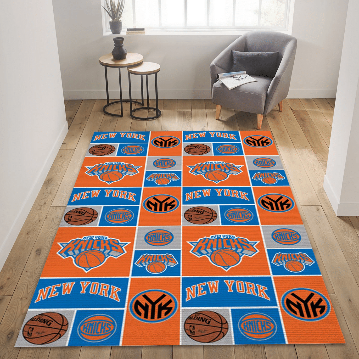 New York Knicks Patterns 1 Area Rug Carpet, Bedroom Rug - US Gift Decor - Indoor Outdoor Rugs