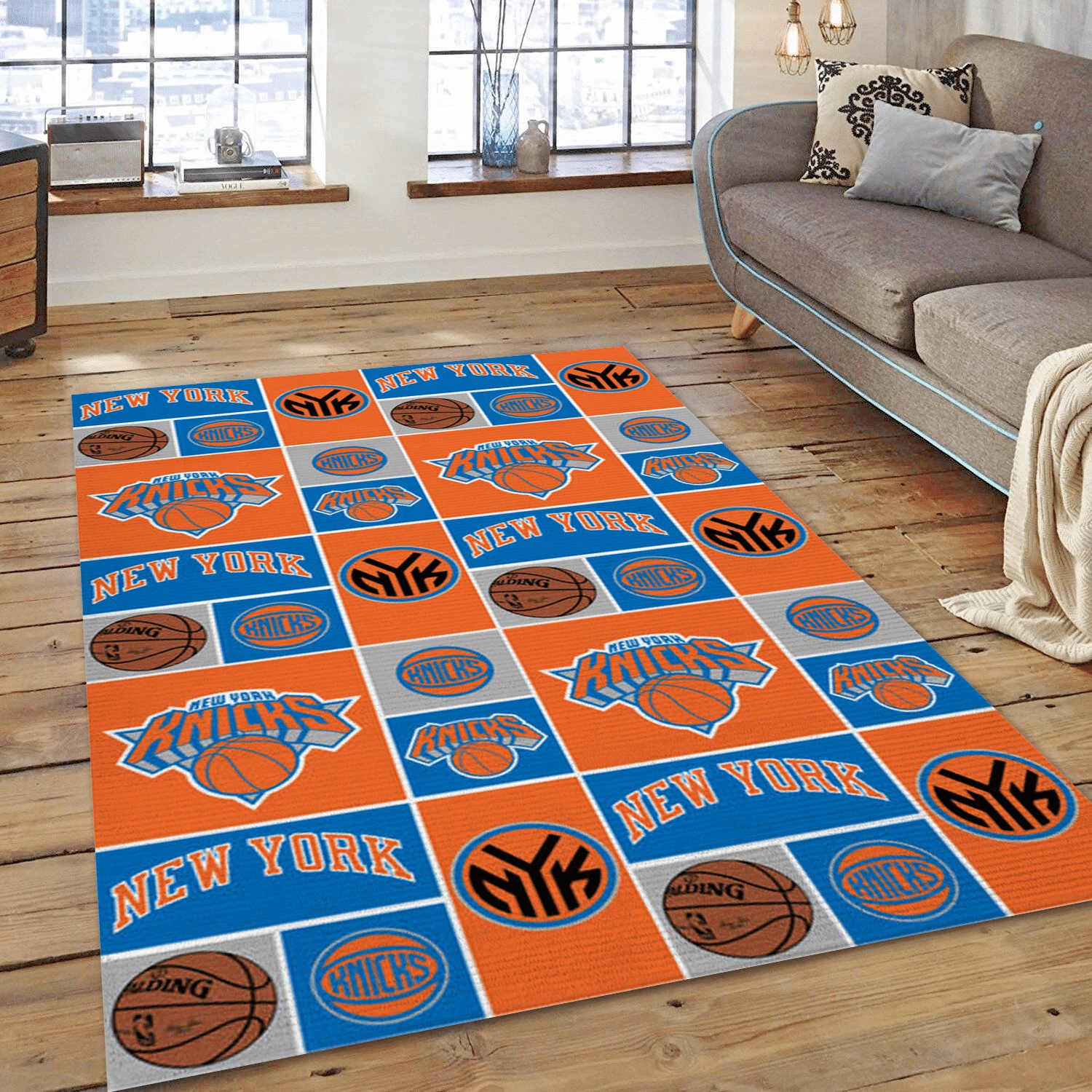 New York Knicks Patterns 1 Area Rug Carpet, Bedroom Rug - US Gift Decor - Indoor Outdoor Rugs