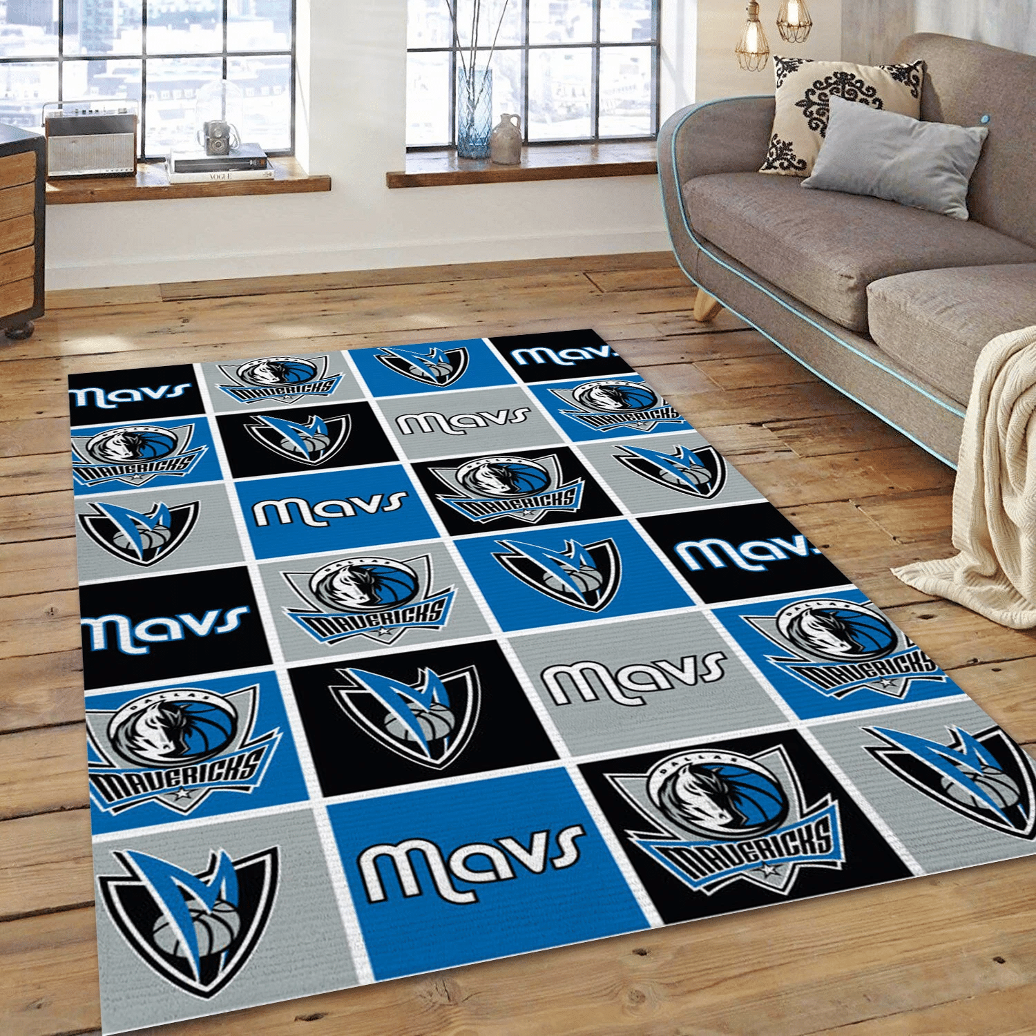 Dallas Mavericks Patterns 2 NBA Area Rug For Christmas, Living Room Rug - Home Decor - Indoor Outdoor Rugs