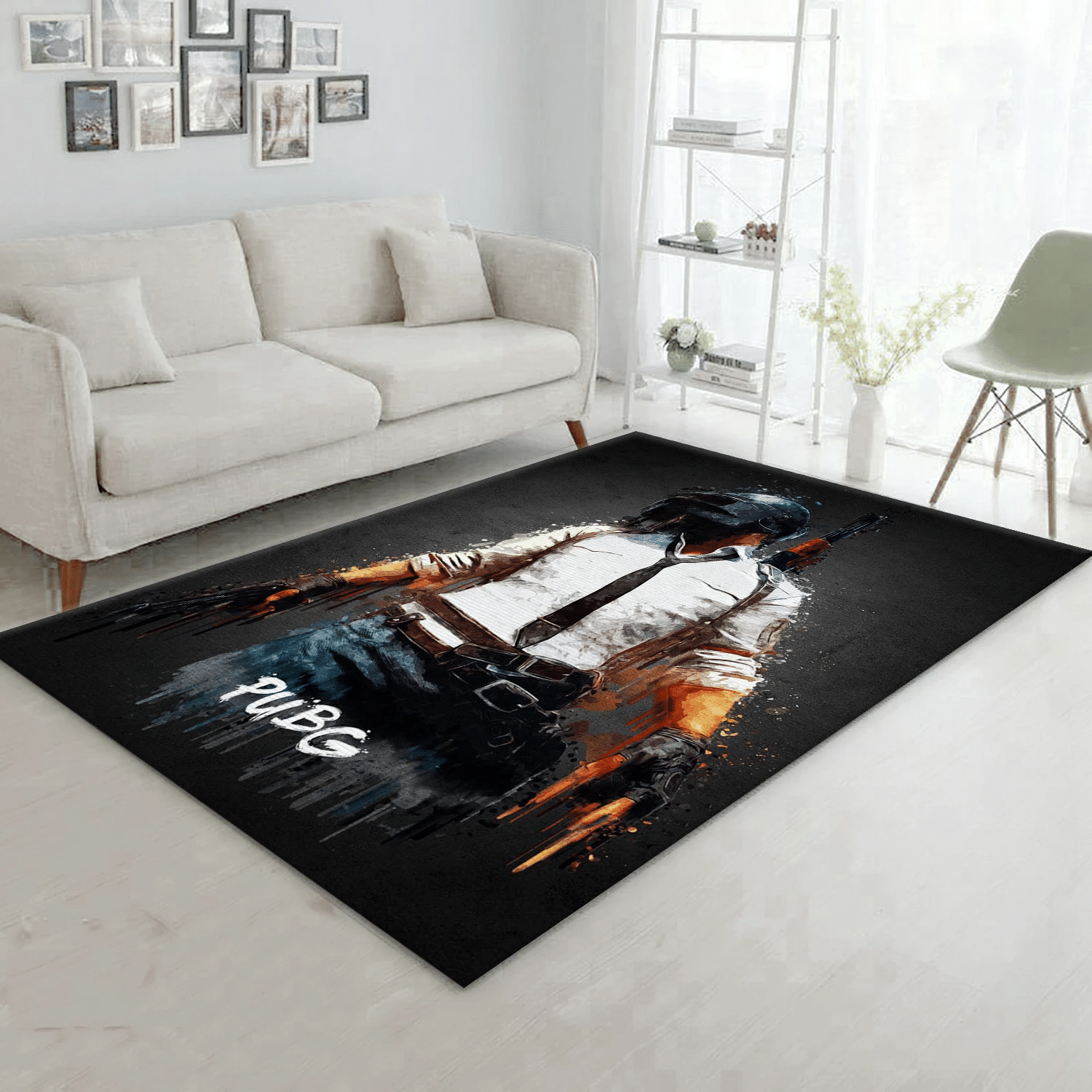 Pubg Gaming Area Rug, Bedroom Rug - Christmas Gift US Decor - Indoor Outdoor Rugs