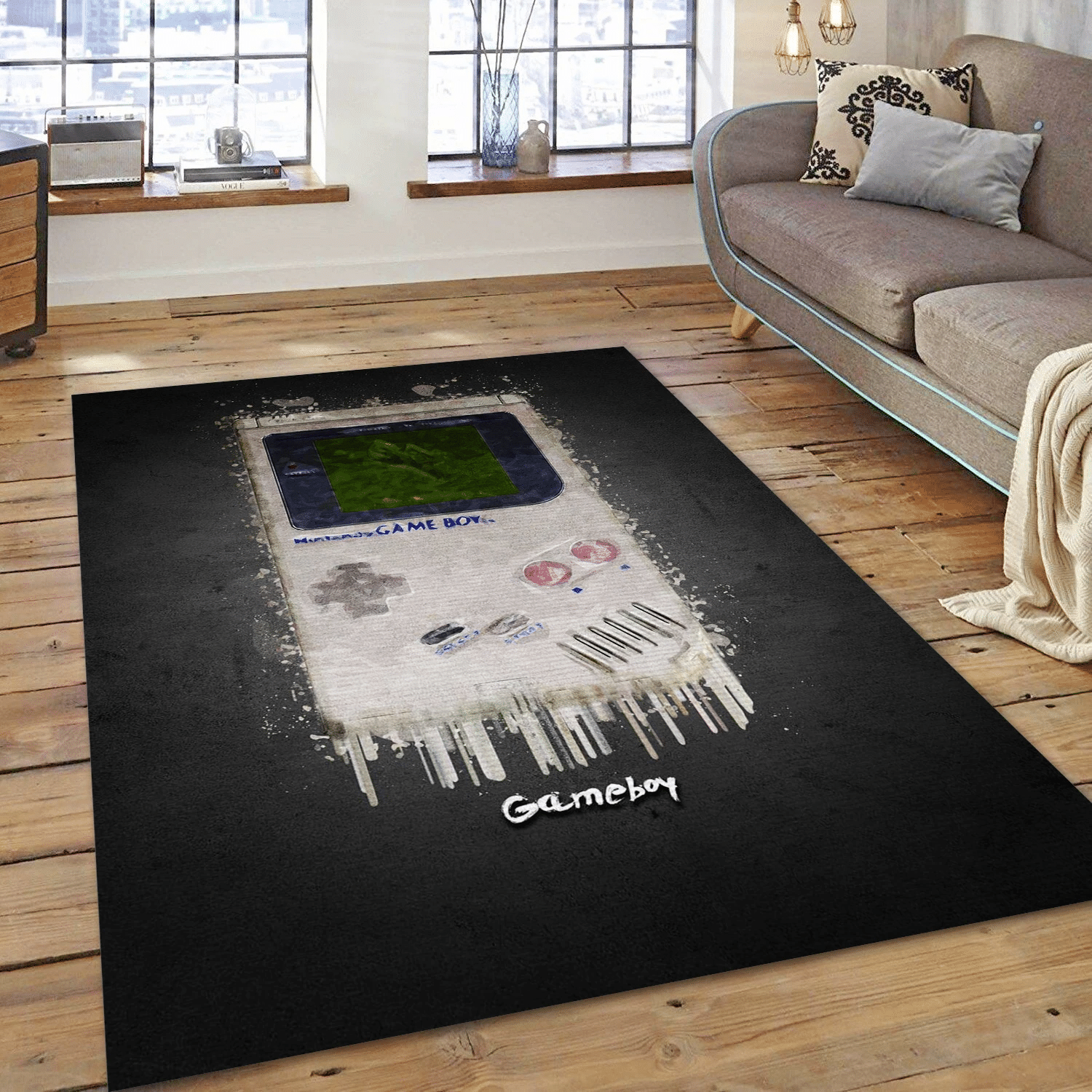 Gameboy Area Rug, Bedroom Rug - US Gift Decor - Indoor Outdoor Rugs